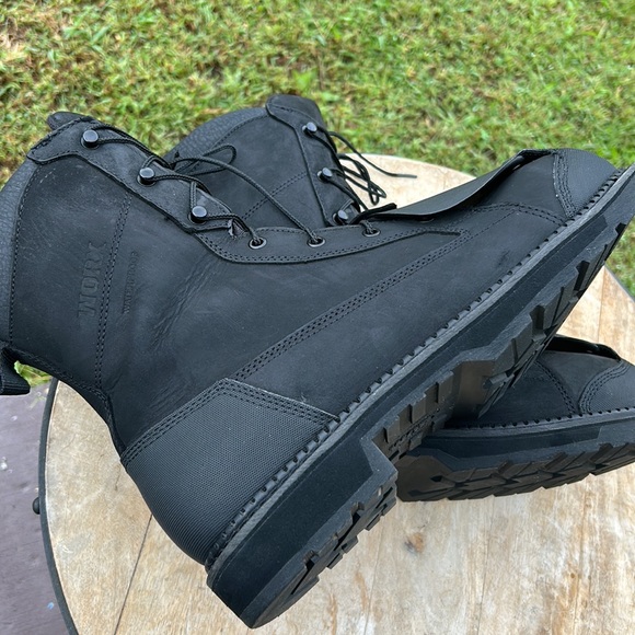WORX BY RED WINGS MENS SAFETY WORK BOOT STEEL TOE SIZE 12 BLACK - Picture 10 of 11